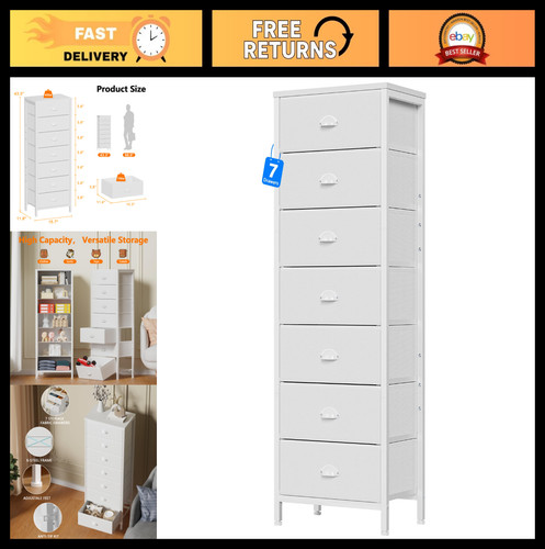 Tall white dresser with - white,