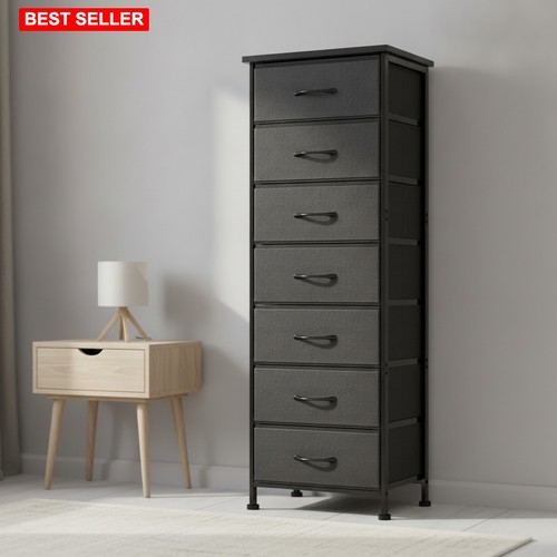 Tall skinny dresser - tall, fabric