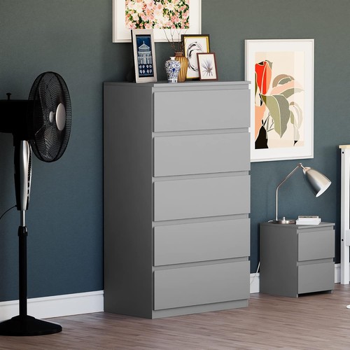 Grey drawer chest - grey,