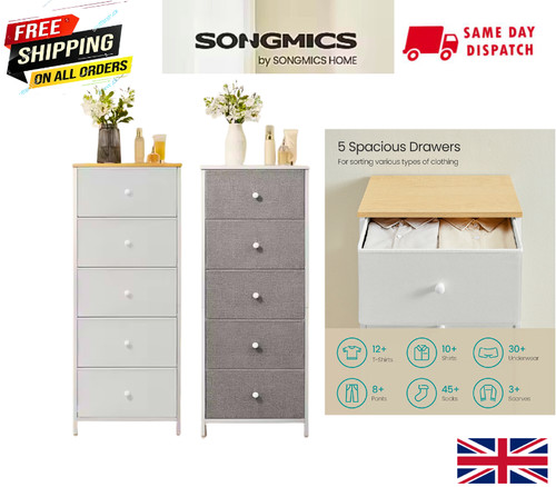 Songmics chest drawers 5 - chest, of