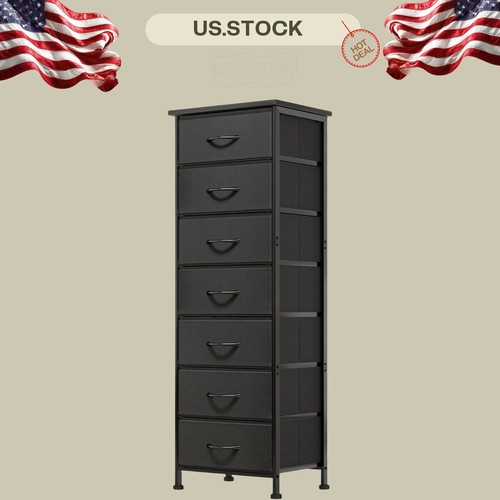 Tall drawer fabric dresser - tall,