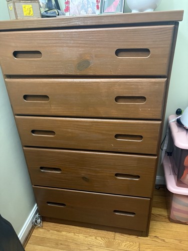 Brown medium wood tall - medium,