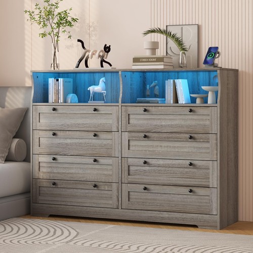Modern drawer dresser wood - modern, 8