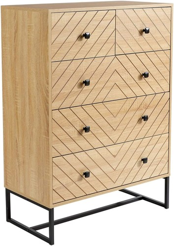 Modern oak drawer chest - modern,