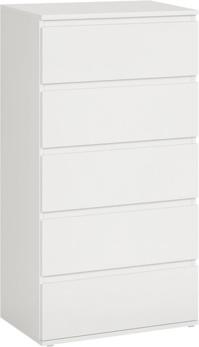 White drawer chest tall slim - white, 5